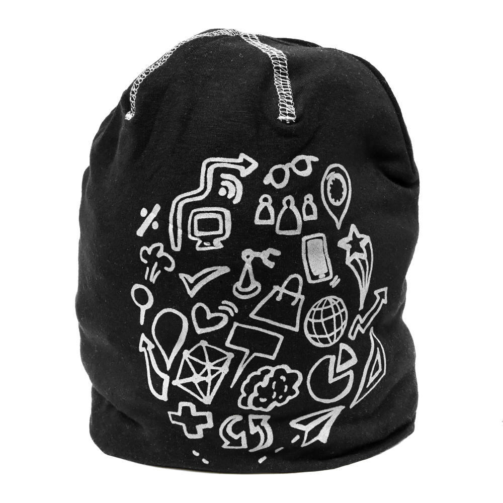 Mössa med reflexsömmar